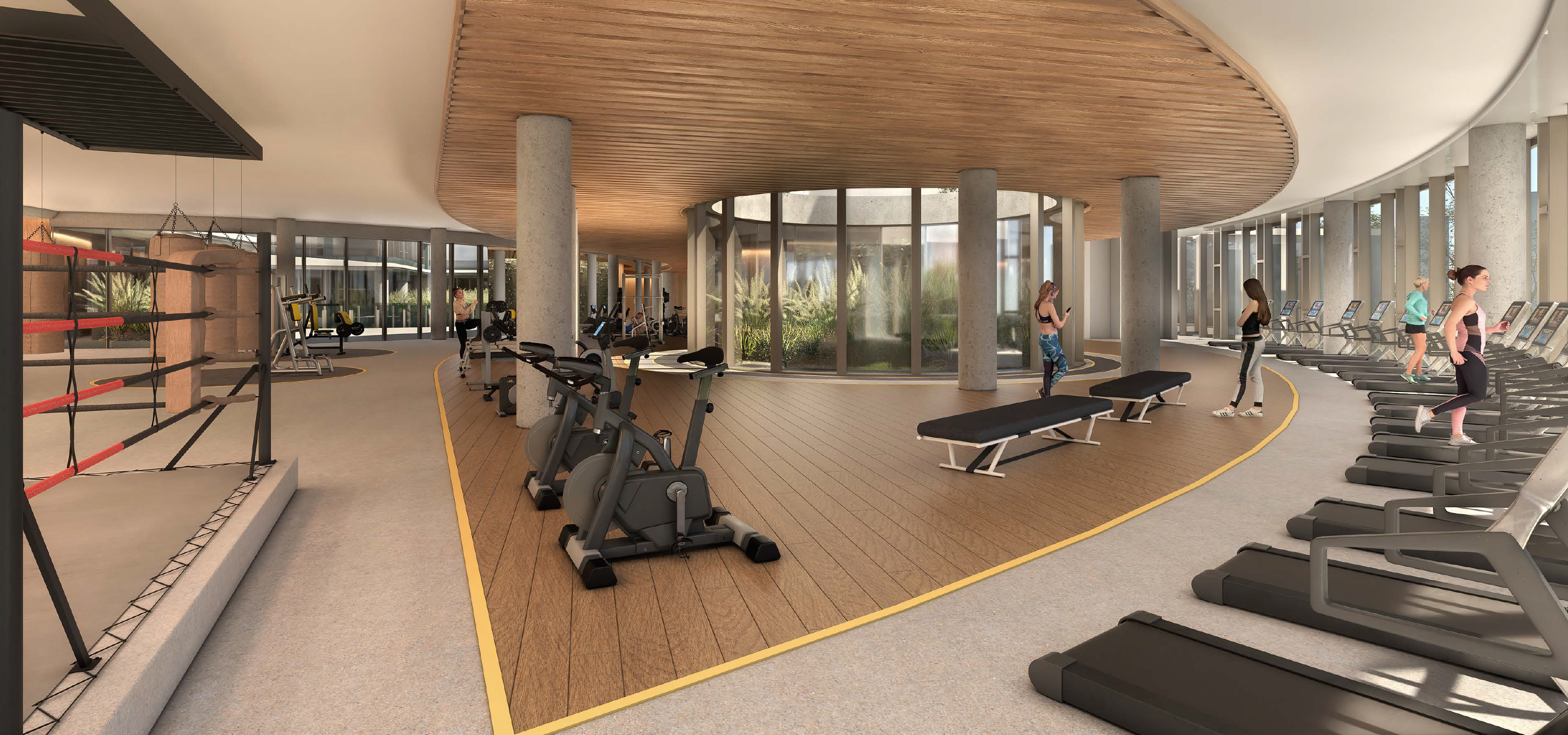 Gimnasio y área deportiva